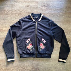 Brand New Juicy Couture Black Label Floral Bomber Jacket – XS